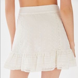 Urban Outfitters Victorian Smoked Eyelet Mini Skrt